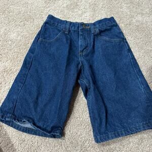 Rustler Boys Classic Jean Shorts Size 10 Regular Medium Wash 100% Cotton